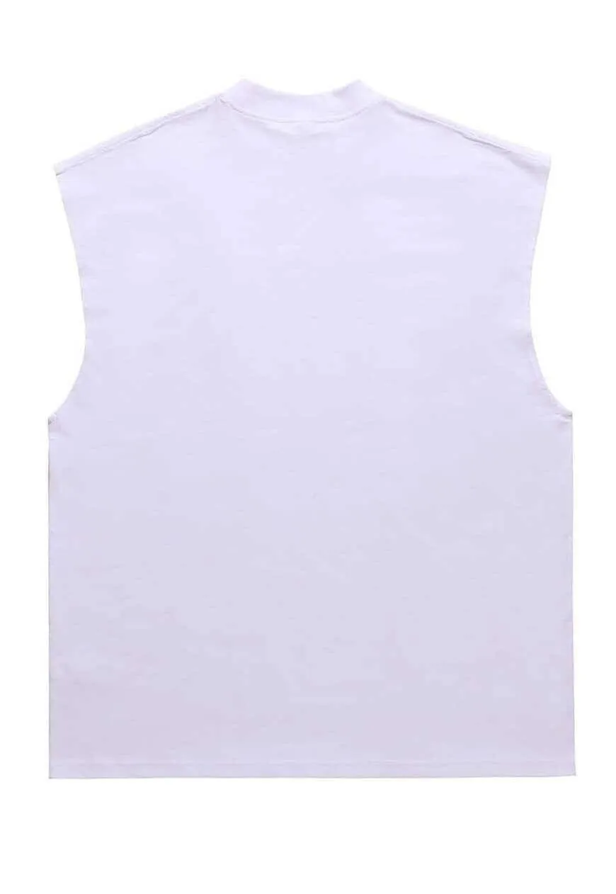 Angry dog sleeveless t-shirt retro tank top surfer vest