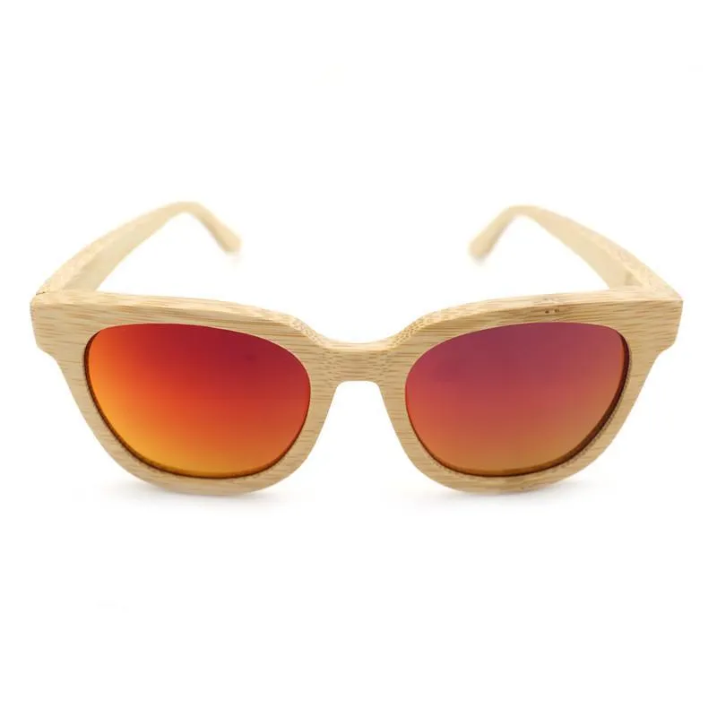 Bobo Bird Handmade Bamboo Retro Sunglasses for Men and Women