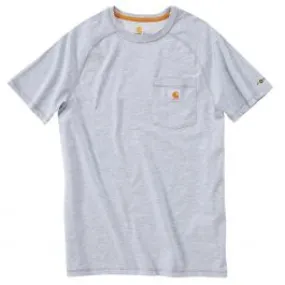 Carhartt&#x20;100410&#x20;Force&#x20;T-Shirt&#x20;Cotton&#x20;s&#x2F;s&#x20;-&#x20;Heather&#x20;Grey