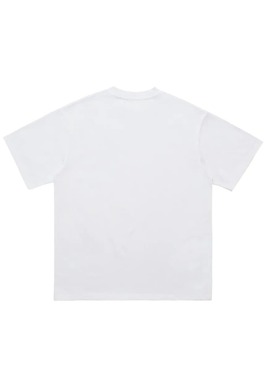 Dark aesthetic t-shirt x-ray tee retro lungs print top white