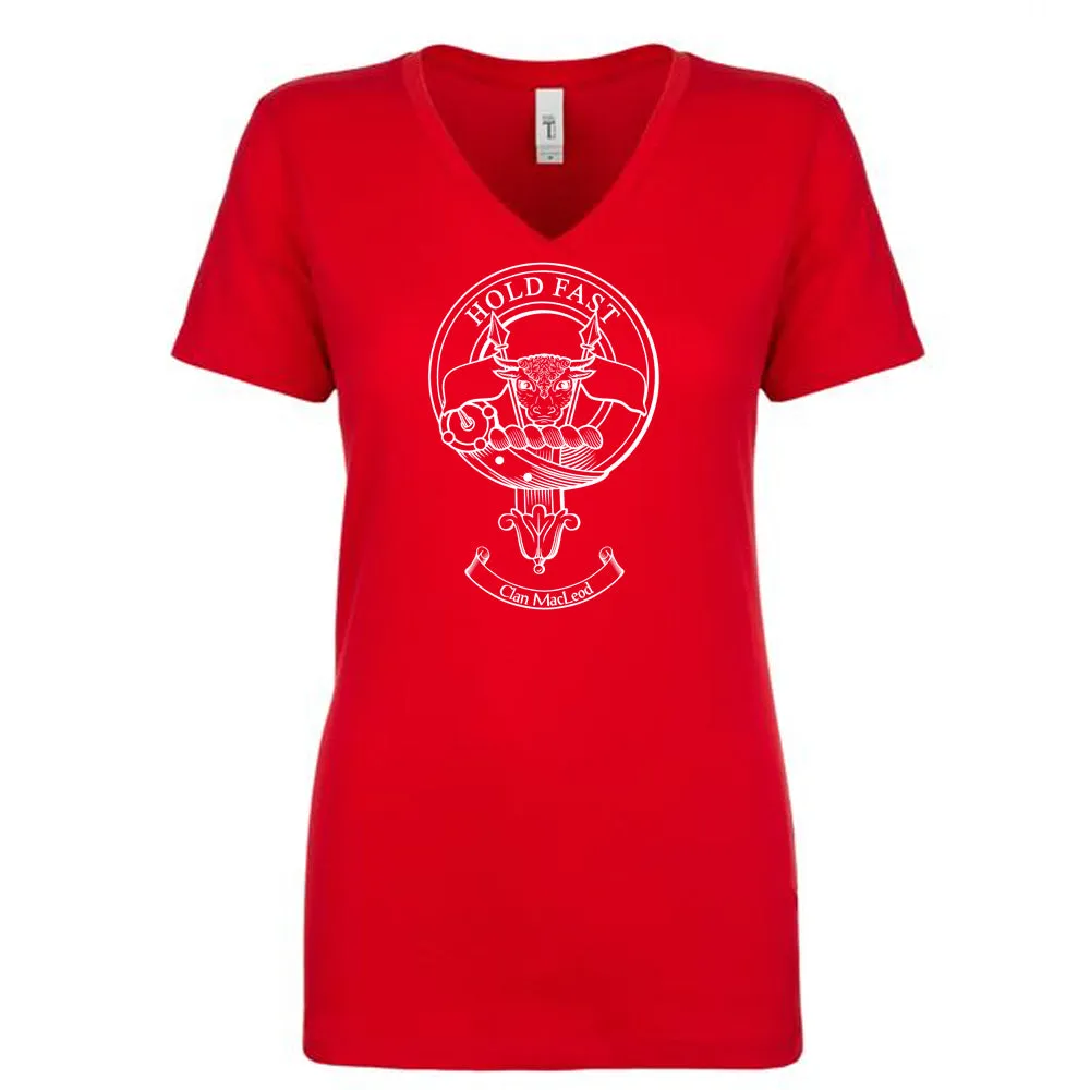 MacLeod Clan Crest Ladies Ouline T-Shirt